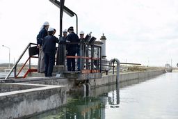 حوضچه های واحد پساب  پتروشیمی تبریز آماده نگهداری از ماهیان نوروزی