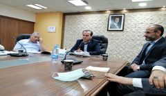 دیدار هیئت اعزامی شرکت پتروشیمی شیراز در نمایشگاه نفت و گاز سوریه با وزیر نفت این کشور