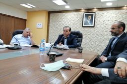 دیدار هیئت اعزامی شرکت پتروشیمی شیراز در نمایشگاه نفت و گاز سوریه با وزیر نفت این کشور