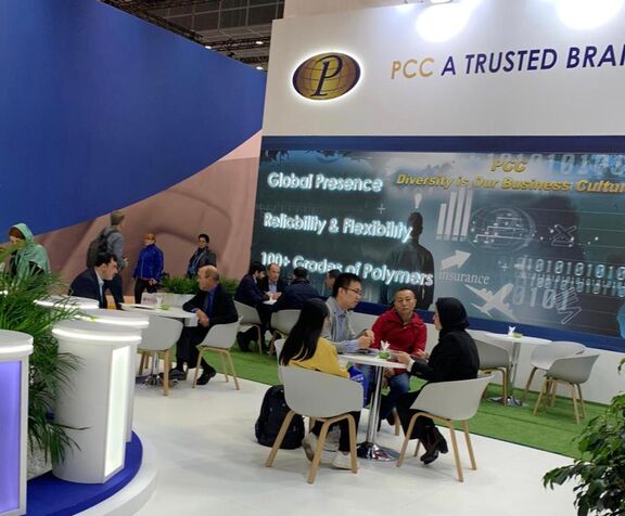 ‌Visitors significant welcomed to PCC Booth in Düsseldorf, Germany. 