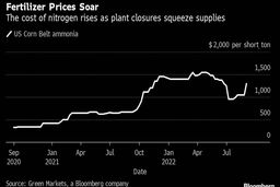 افزایش قیمت کود به دلیل بحران انرژی در اروپا