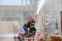 برگزاری رزمایش عملیات اطفاء TK 4012 هگزان در پتروشیمی امیرکبیر