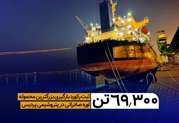 ثبت رکورد بارگیری بزرگترین محموله اوره صادراتی در پتروشیمی پردیس